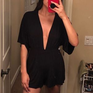 TOPSHOP low cut romper
